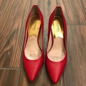 Red Michael Kors Heels